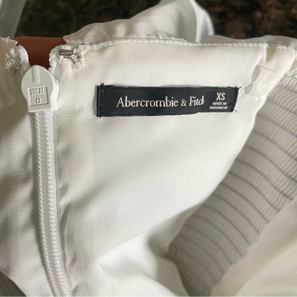 Abercrombie & Fitch Tiered Organza Strapless Mini Dress - Picture 5 of 8